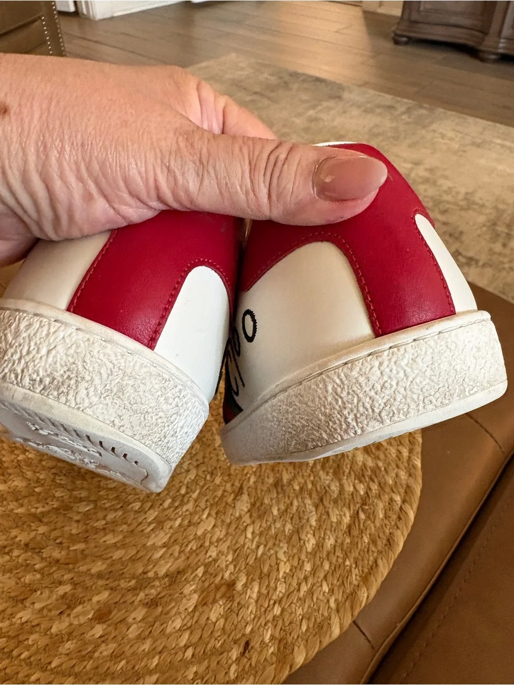 Gucci white leather
